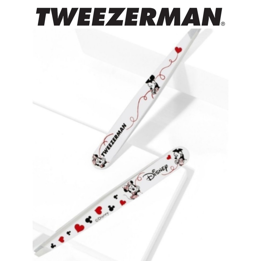 Tweezerman X Disney Mickey & Minnie Mouse Forever In Love Slant Tweezer